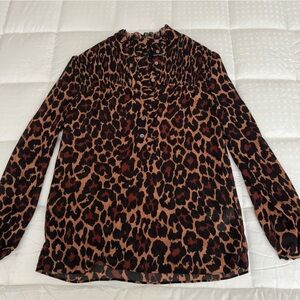 NWT J.Crew leopard blouse